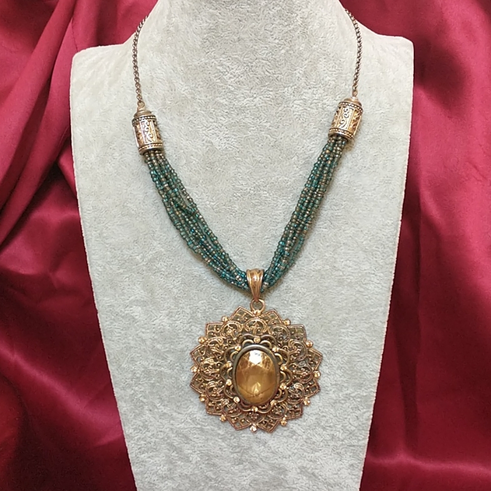 Goldtone Statement Necklace